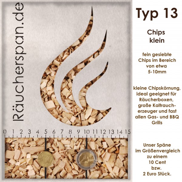 Räucherchips Birke, Typ 13, Chips für Deine Räucherbox und Gasgrill